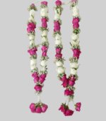 White And Pink Rose Garland